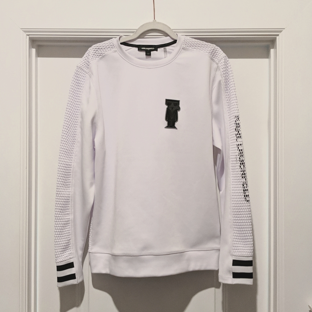 Karl Largerfeld White Long Sleeve Large
